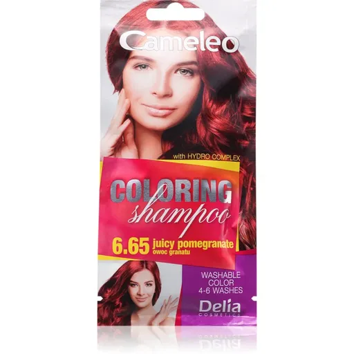 Delia Cosmetics Cameleo Coloring Shampoo șampon nuanțator pentru păr culoare 6.65 Juicy Pomegranate 40 ml