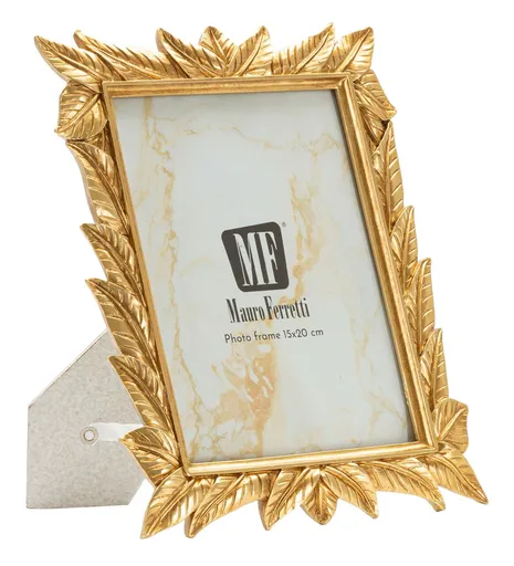 Rama foto Laurel, Mauro Ferretti, 15x20 cm, polirasina/sticla, auriu