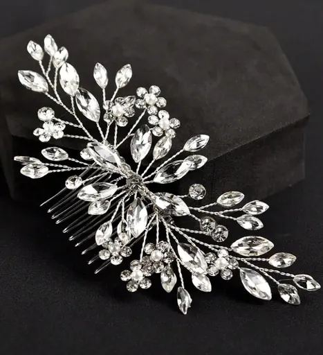 Accesoriu Par Mireasa cu Cristale Flower Decor - 22225169