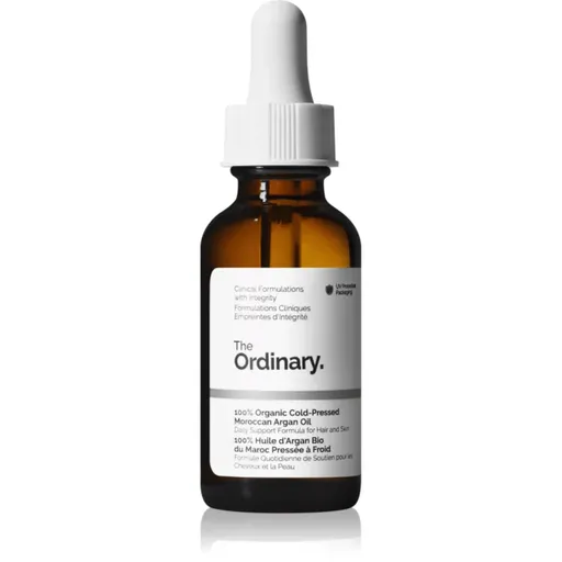 The Ordinary 100% Organic Cold Pressed Moroccan Argan Oil ulei de argan 100% 30 ml