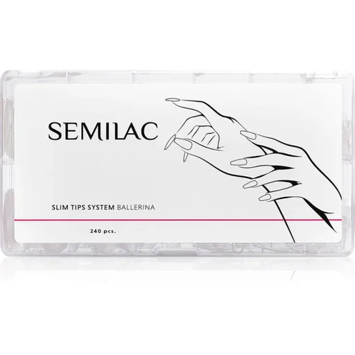 Semilac Slim Tips System unghii artificiale tip Ballerina 240 buc
