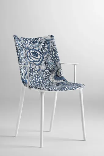 Scaun HHH tapitat stofa, varianta multipla - Kartell Culoare: Alb/creion