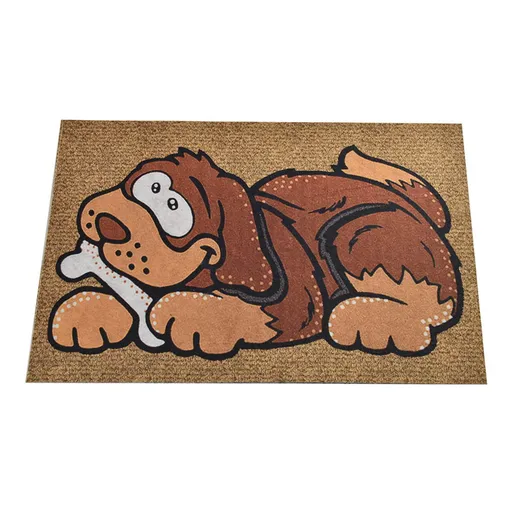 Covoras usa de la intrare Chilai Home 877CHL1028, 45x70 cm, PVC, Maro