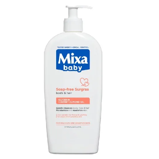 Mixa Gel de duș extra nutritiv pentru păr și corp Baby Baby (Wash Gel) 400 ml