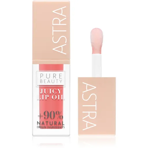 Astra Make-up Pure Beauty Juicy Lip Oil lip gloss nutritiv culoare 01 Peach 5 ml
