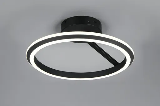 Plafoniera Amador, TRIO, 45x23 cm, 34W, 1x SMD, metal, negru mat