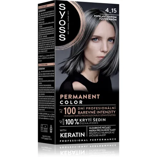 Syoss Permanent Color Culoare permanenta pentru par culoare 4_15 Dusty Chrome 1 buc
