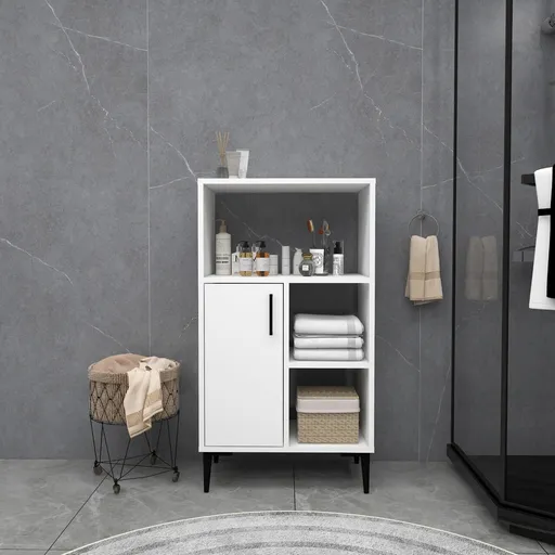 Dulap multifunctional, Hanah Home, Sanimas, 60x108.6x35 cm, Alb