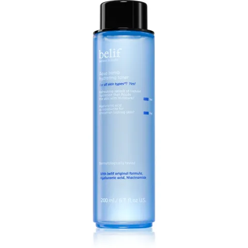 belif Aqua Bomb Hydrating Toner lotiune hidratanta racoritoare cu efect calmant 200 ml