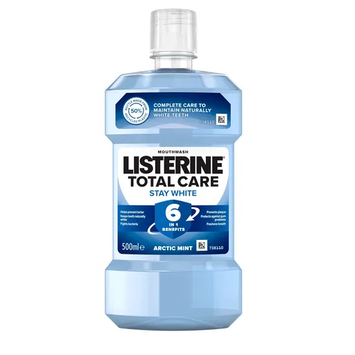 Listerine Apă de gură cu efect de înălbire Total Care Stay White 500 ml