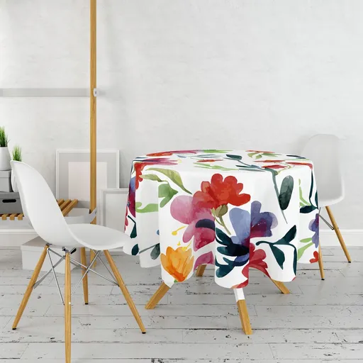 Fata de masa, Hermia, 994PRL1117, Diametru: 160 cm, Multicolor