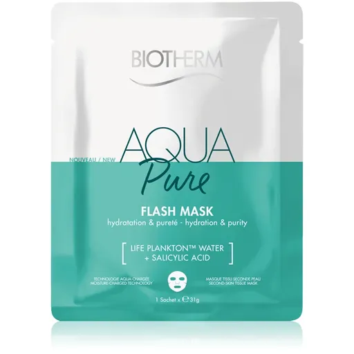Biotherm Aqua Pure Flash Mask masca pentru celule cu efect de hidratare pentru regenerarea pielii 31 g