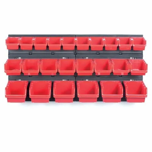 Panou mural de scule Orderline, cu 24 cutii, 80 x16,5 x 40 cm