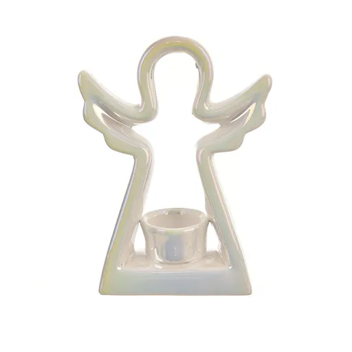Sfeșnic Angel din ceramică 19 cm