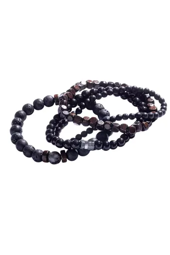 Marc Malone Set de brățări din mărgele cu pietre minerale MCGB5091