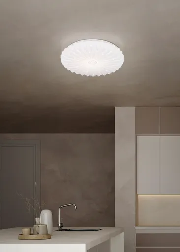 Plafoniera Ataris, RL, 38x7 cm, 18W, 1x SMD, plastic, alb