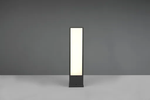 Lampadar de exterior Fuerte, TRIO, 15x15x60 cm, 15W, 1x SMD, aluminiu, antracit