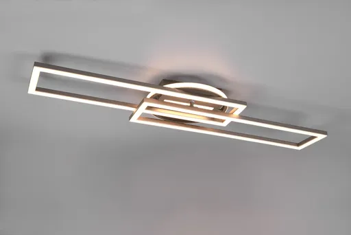 Plafoniera Twister, RL, 90.5x24.5x8.5 cm, 30W, 1x SMD, metal, nichel mat
