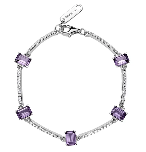 Brosway Brățară din argint cu pietre de zircon cubic Fancy Magic Purple FMP06