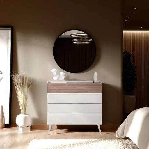 Dulap, Hanah Home, Milano 4, 103x101x44 cm, Bej