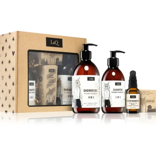 LaQ Lynx From Mountain set cadou pentru un aspect intinerit pentru bărbați 4 buc