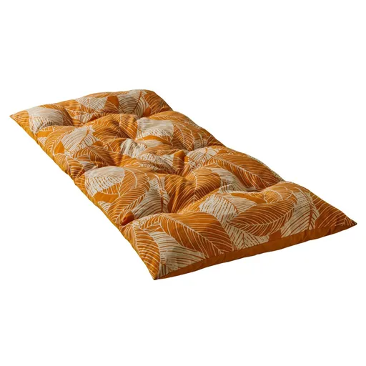 Pernă decorativă lungă pentru șezut, cu imprimeu de frunze