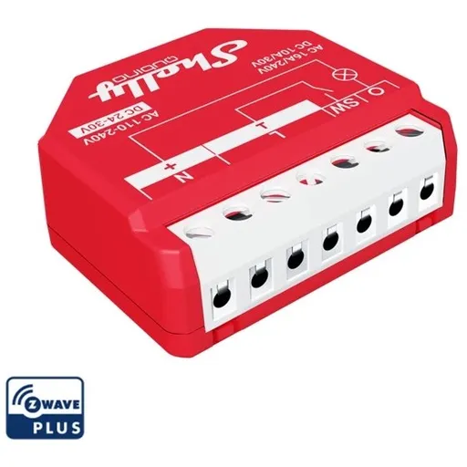 Releu inteligent Shelly Qubino Wave 1PM cu contor de putere, protocol Z-Wave 3800235269022