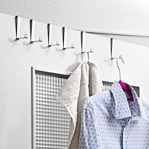 Set de 6 cârlige de ușă din oțel inoxidabil