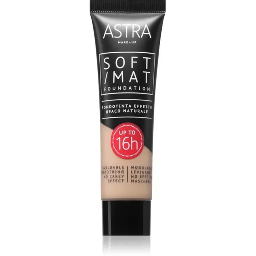 Astra Make-up Soft Mat Foundation make-up cu textura usoara culoare 003 sand 30 ml