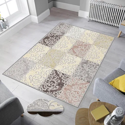 Covor, Eexfab550, 80x150 cm, Multicolor