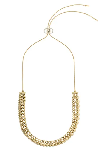 Liu Jo Colier reglabil din oțel placat cu aur LJ3049