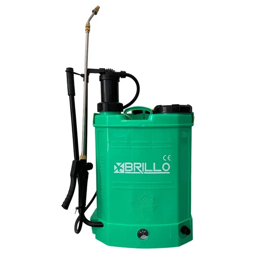 Pompa de stropit electrica 2 in 1, Vermorel cu acumulator (baterie + manuala) 14L ,BRILLO