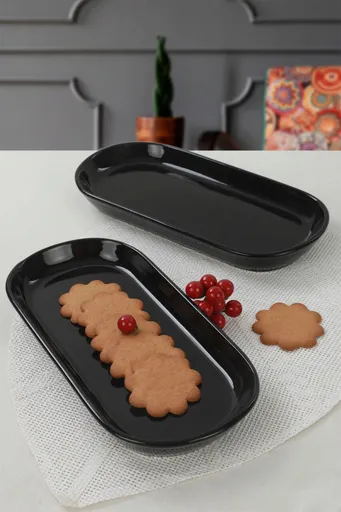 Set platouri servire, Hermia, 275KRM1419, Antibacterian, Negru