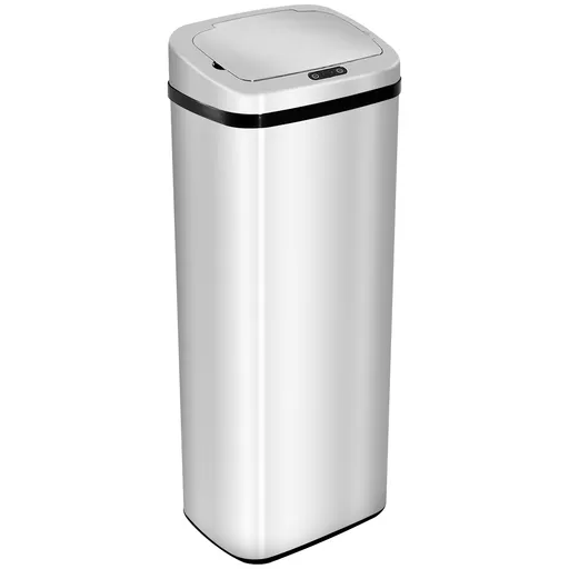 HOMCOM cos de gunoi cu senzor inox elegant 50L cu infrarosu | Aosom Romania