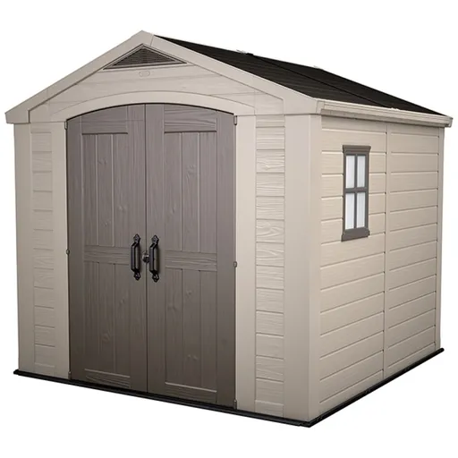 Casuta de gradina Factor 8x8 Indoor STD - BRW557- Bej- taupe