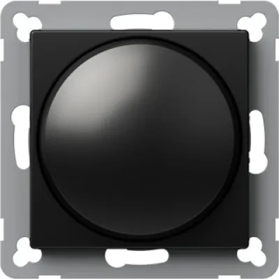 Comutator rotativ 2 WAY RLC 400W, NEGRU, TEM Modul TEM-EQ16BKXO-U