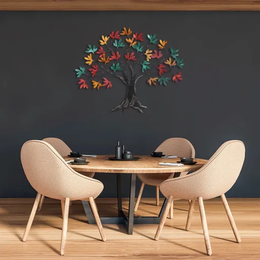 Decoratiune de perete, Yggdrasil, Dimensiune: 115 x 94 x 4 cm, Multicolor