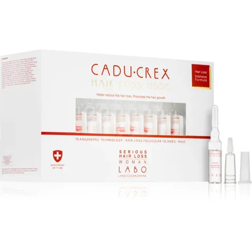 CADU-CREX Hair Loss HSSC Serious Hair Loss tratament de păr pentru femei împotriva căderii grave a părului pentru femei 40x3,5 ml