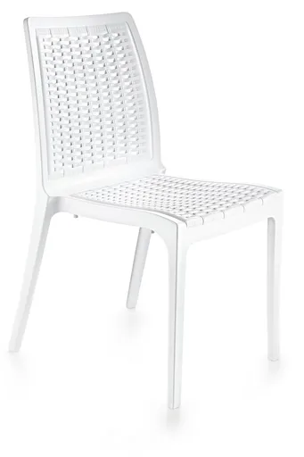 Scaun, Hanah Home, Rattan, 57x85x46 cm, Alb