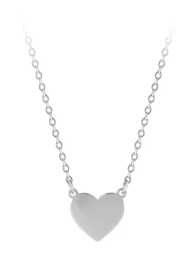 Troli ColierRomantic din oțel cu inimă
