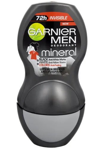 Garnier Anti-perspirant mineral Invisible Roll-on pentru bărbați 50 ml