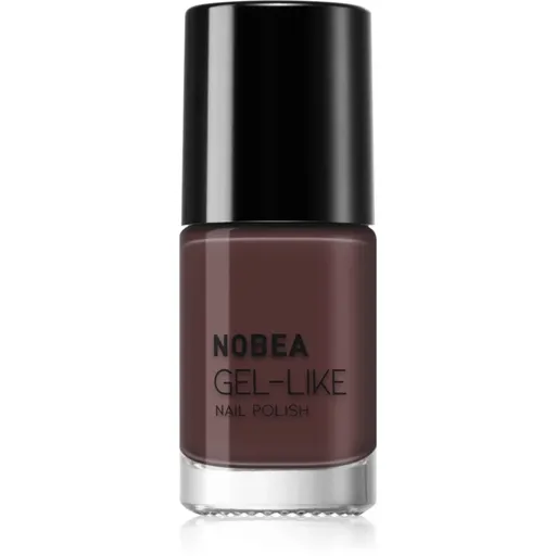 NOBEA Day-to-Day Gel-like Nail Polish lac de unghii cu efect de gel culoare Chocolate Mocha 6 ml