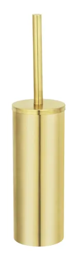 Perie pentru toaleta cu suport Orea Gold, Wenko, 9x12.5x39.5 cm, inox, auriu