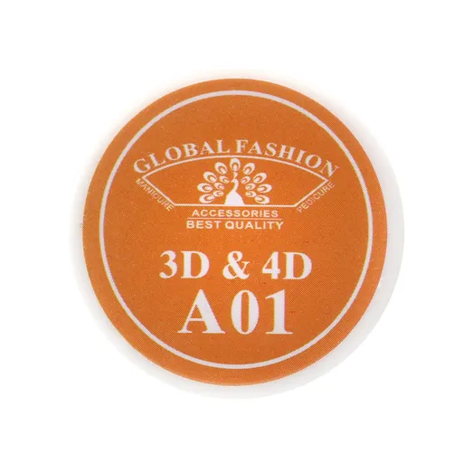 Gel Plastilina 4D Global Fashion, Orange 7g, A01