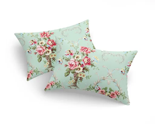 Set 2 fete de perna, L'essentiel Maison, Alanur, 65% bumbac/35% poliester, Verde menta