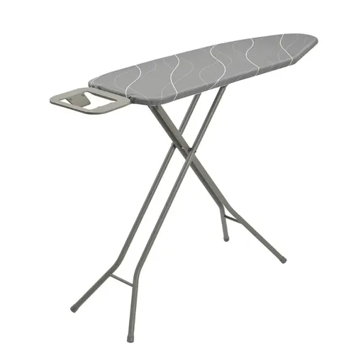 Masă de călcat Kinghoff KH 1939, 114x35.5 cm, 7 poziții de reglare, Suport pentru fier de călcat, Gri