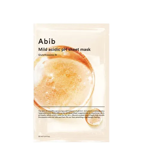 Abib Mască de pânză Glutathiosome Fit (Mild Acidic pH Sheet Mask) 30 ml