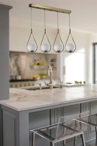 Lustra, Opviq, 846STL2872, Alb / Cupru