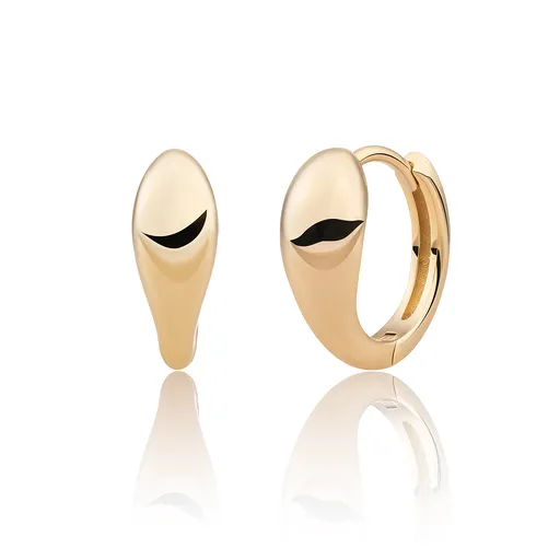 Sparkling Jewels Cercei rotunzi placați cu aur EAG32