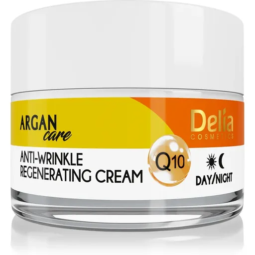 Delia Cosmetics Argan Care cremă antirid cu efect de regenerare cu coenzima Q10 50 ml